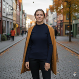 خرید اینترنتی بلوز زنانه یقه ایستاده کبریتی فری سایز 36 تا 44 قیمت ارزان رنگ سبز سرمه ای