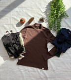 خرید اینترنتی بلوز زنانه یقه ایستاده کبریتی فری سایز 36 تا 44