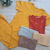 ست تیشرت و شلوار زنانه نخ و پنبه اعلا، لباس راحتی زنانه، لباس خانگی، تیشرت شلوار نخی، ست اسپرت زنانه، لباس راحت و سبک، خنک و تنفسپذیر، سایز 36 تا 42، دوخت باکیفیت، مناسب منزل و استفاده روزمره