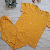 ست تیشرت و شلوار زنانه نخ و پنبه اعلا، لباس راحتی زنانه، لباس خانگی، تیشرت شلوار نخی، ست اسپرت زنانه، لباس راحت و سبک، خنک و تنفسپذیر، سایز 36 تا 42، دوخت باکیفیت، مناسب منزل و استفاده روزمره