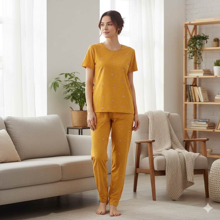 ست تیشرت و شلوار زنانه نخ و پنبه اعلا، لباس راحتی زنانه، لباس خانگی، تیشرت شلوار نخی، ست اسپرت زنانه، لباس راحت و سبک، خنک و تنفسپذیر، سایز 36 تا 42، دوخت باکیفیت، مناسب منزل و استفاده روزمره