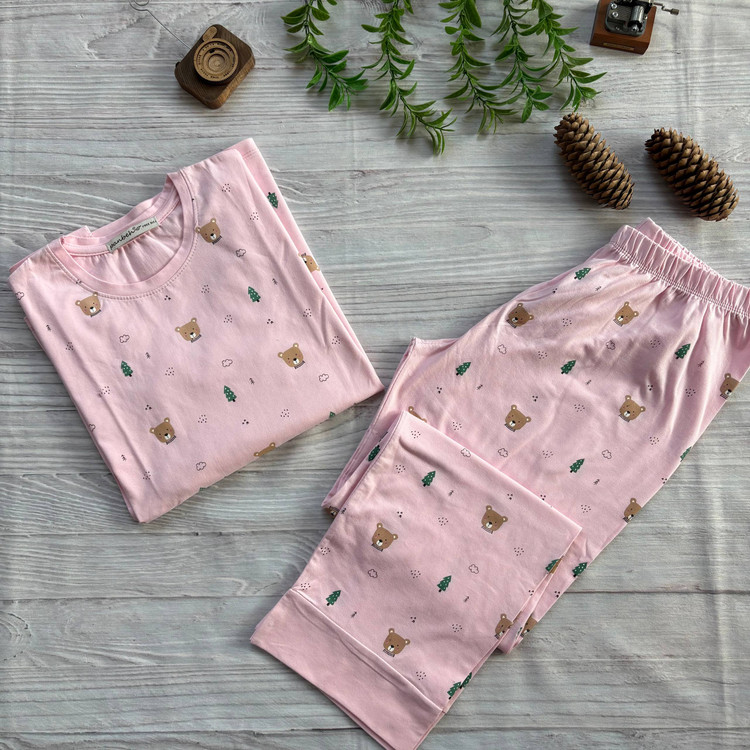 ست بلوز و شلوار زنانه آستین بلند نخ و پنبه اعلا سایز نرمال 36 تا 40، لباس راحتی نخی زنانه، ست خانگی و اسپرت، سبک، خنک و تنفسپذیر، مناسب استفاده روزمره و منزل