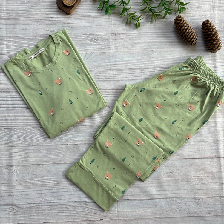 ست بلوز و شلوار زنانه آستین بلند نخ و پنبه اعلا سایز نرمال 36 تا 40، لباس راحتی نخی زنانه، ست خانگی و اسپرت، سبک، خنک و تنفسپذیر، مناسب استفاده روزمره و منزل