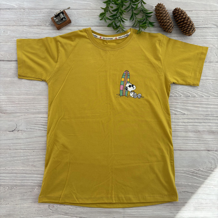 تیشرت زنانه اسنوپی SNOOPY جنس نخ و پنبه فری سایز 36 تا 40