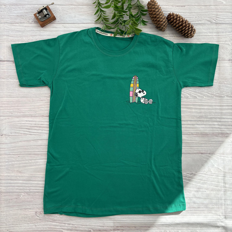 تیشرت زنانه اسنوپی SNOOPY جنس نخ و پنبه فری سایز 36 تا 40