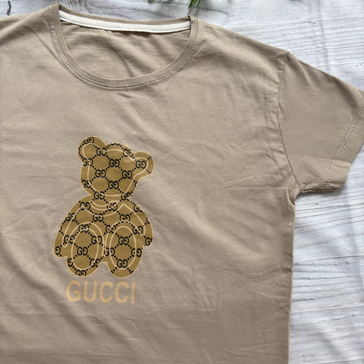 ست تیشرت و شلوار گوچی نخ پنبه فری سایز ۳۶ تا ۴۲