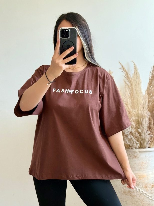 تیشرت لانگ باکسی زنانه پنبه سوپر فریسایز 38 تا 48
