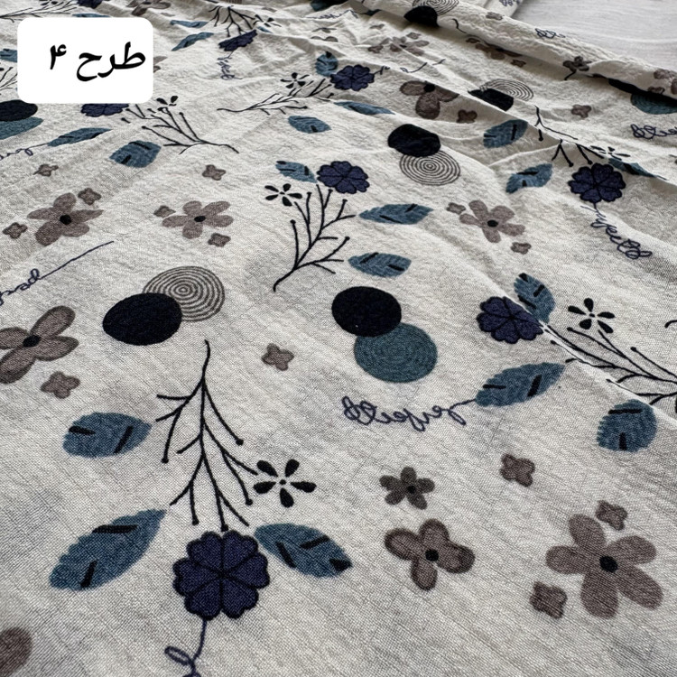 شلوار بگ زنانه گلدار پفکی جنس نخی موسلین وارداتی | کمرکش فری سایز 36 تا 46 | خنک و راحت تابستانی